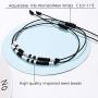 UNGENT THEM I Love You Morse Code Bracelet Couples Matching Bracelets Relationship Beads Bracelet Set Jewelry Gifts for Him and Her, Boyfriend and Girlfriend, Men Women