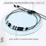 UNGENT THEM I Love You Morse Code Bracelet Couples Matching Bracelets Relationship Beads Bracelet Set Jewelry Gifts for Him and Her, Boyfriend and Girlfriend, Men Women