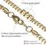 GOLD IDEA JEWELRY 3MM /4MM Solid Luxurious Miami Cuban Link Chain Heavy 14k Gold/White Gold Plated Stainless Steel Bracelet and Necklace for Men Women GOLD IDEA JEWELRY 3MM /4MM Solid Luxurious Miami Cuban Link Chain Heavy 14k Gold/White Gold Plated Stainless Steel Bracelet and Necklace for Men Women