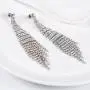 SELOVO Fashion Bohemia Women Long Tassel Link Fringe Dangly Earrings Clear Crystal SELOVO Fashion Bohemia Women Long Tassel Link Fringe Dangly Earrings Clear Crystal