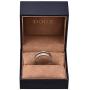 DOUX Mens Wedding Ring Blue Opal/Wood/Antler Inlay Real Damascus Steel Engagement Band Flat Style