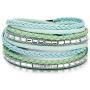 VONRU Leather Cuff Bracelets for Women - Charm Boho Handmade Braid Wrap Bracelets Wristbands Casual Braided Handmade Magnetic Bracelet Cuff