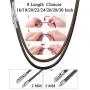 U7 2mm 3mm Black/Brown Leather Cord Necklace with Customizable Stainless Steel Clasp, Men Women Woven Wax Rope Chain for Pendant,Length 16'' 18'' 20'' 22'' 24'' 26'' 28'' 30'' U7 2mm 3mm Black/Brown Leather Cord Necklace with Customizable Stainless Steel Clasp, Men Women Woven Wax Rope Chain for Pendant,Length 16'' 18'' 20'' 22'' 24'' 26'' 28'' 30''