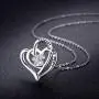 Dog Memorial Gifts Dog Paw Print Necklace for Women 925 Sterling Silver Forever in My Heart Pet Pendant Memorial Jewelry Gifts for Pet Lover Girls