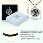 Eusense Lion Necklace Sterling Silver Celtic Lion King Heads Pendant Necklaces Lion Jewelry for Men, Women