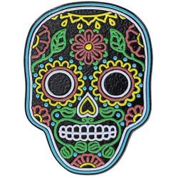 Real Sic Neon Sugar Skull – Día de Muertos Pin - Dead of the Day, Glow-in-the-Dark Enamel Pin - Skull Lapel Pin - Unisex Gift