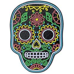 Real Sic Neon Sugar Skull – Día de Muertos Pin - Dead of the Day, Glow-in-the-Dark Enamel Pin - Skull Lapel Pin - Unisex Gift