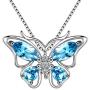 Aurora Tears Butterfly Jewelry Women 925 Sterling Silver Butterflies Necklace/Earrings/Rings Wedding Gift