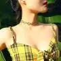 Konpicca Heart Choker Necklace - Simple Geometric Circle Choker Statement Clavicle Necklace for Women Girls Necklace Jewerly Konpicca Heart Choker Necklace - Simple Geometric Circle Choker Statement Clavicle Necklace for Women Girls Necklace Jewerly