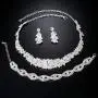 Udalyn Crystal Bridal Jewelry Set for Women Rhinestone Necklace Earrings Bracelet Wedding Bridesmaid Jewelry Set Udalyn Crystal Bridal Jewelry Set for Women Rhinestone Necklace Earrings Bracelet Wedding Bridesmaid Jewelry Set