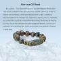 Fengshui Protective Natural Black White Tibetan 9 Eye Dzi Beads Necklace Amulet Attract Positive Energy and Good Luck
