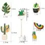 Cute Enamel Lapel Pin Set, 6pcs Cartoon Brooch Pin Badges for Clothes Bags Backpacks - Rainbow Cactus Succulent Leaves Pineapple Cute Enamel Lapel Pin Set, 6pcs Cartoon Brooch Pin Badges for Clothes Bags Backpacks - Rainbow Cactus Succulent Leaves Pineapple