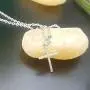 Dazzlingrock Collection Round White Diamond Ladies Cross Religious Pendant (Silver Chain Included), 10K Gold
