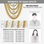 Bandmax Men Heavy Cuban Curb Miami Chain Necklace Jewelry Stainless Steel 5MM/7MM/10MM/13.5MM Width Women Thickness Link Necklace 18in 20in 22in 24in 26in 28in 30in,18K Gold/Black Plated(Brand Box) Bandmax Men Heavy Cuban Curb Miami Chain Necklace Jewelry Stainless Steel 5MM/7MM/10MM/13.5MM Width Women Thickness Link Necklace 18in 20in 22in 24in 26in 28in 30in,18K Gold/Black Plated(Brand Box)