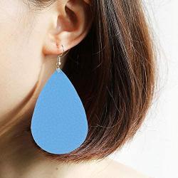 TIDOO Jewelry Women Fashion Teardrop Leather Earring