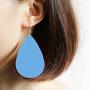 TIDOO Jewelry Women Fashion Teardrop Leather Earring