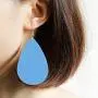 TIDOO Jewelry Women Fashion Teardrop Leather Earring TIDOO Jewelry Women Fashion Teardrop Leather Earring