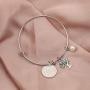 BEKECH Nonna Bracelet Grandma Nonna Charm Expandable Wire Bangle Nana Nonna Jewelry Grandmother Gift for Family Nonna