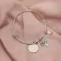 BEKECH Nonna Bracelet Grandma Nonna Charm Expandable Wire Bangle Nana Nonna Jewelry Grandmother Gift for Family Nonna