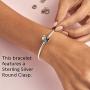 PANDORA Jewelry Smooth Moments Snake Chain Charm Sterling Silver Bracelet