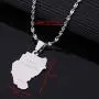 Old Sudan Pendant Necklaces Gold Color Sudan Map Juba Jewelry African Old Sudan Pendant Necklaces Gold Color Sudan Map Juba Jewelry African