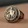 HZMA Knights Templar Put On The Whole Armor of God Ephesians 6:13-17 Red Cross Design Mens Stainless Steel Ring HZMA Knights Templar Put On The Whole Armor of God Ephesians 6:13-17 Red Cross Design Mens Stainless Steel Ring