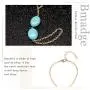 Bmadge Boho Turquoise Slave Bracelet Gold Beach Bracelet Ring Chain Finger Bracelet Hand Chain Jewelry Summer Friendship Gift for Women and Girls Bmadge Boho Turquoise Slave Bracelet Gold Beach Bracelet Ring Chain Finger Bracelet Hand Chain Jewelry Summer Friendship Gift for Women and Girls