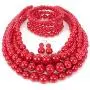 HaHaGirl Faux PearlStrands Jewelry Sets for Women Include Necklace Bracelet and Earrings Set HaHaGirl Faux PearlStrands Jewelry Sets for Women Include Necklace Bracelet and Earrings Set