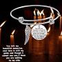 Memory Bracelet with Guardian Angel Loss Jewelry Remember Loved One You Left Me Beautiful Memories Bracelet