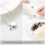 constantlife Cremation Jewelry for Ashes - Heart Pendant Memorial Urn Necklace Ashes Holder Stainless Steel Personalized Customization Keepsake constantlife Cremation Jewelry for Ashes - Heart Pendant Memorial Urn Necklace Ashes Holder Stainless Steel Personalized Customization Keepsake