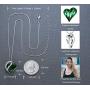 Leafael Infinity Love Heart Pendant Necklace Birthstone Crystal Jewelry Gifts for Women, Silver-tone, 18''+2''
