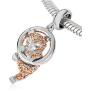 925 Sterling Silver Cat Charm Pet Charm Animal Charm Lucky Charm Christmas Charm for Pandora Charms Bracelet