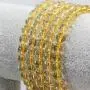 Natural Yellow Crystal Citrine Gemstone 6mm Round Beads Adjustable Braided Macrame Tassels Chakra Reiki Bracelet