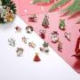 Besteel 15 Pairs Christmas Stud Earrings Set for Women Cute Hypoallergenic Festive Earrings Jewelry Snowmen Santa Christmas Tree