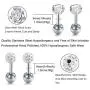LAURITAMI 16g Tragus Helix Earrings Ear Cartilage Earring Stud Ear Piercing Jewelry Stainless Steel Ear Studs for Women Girls LAURITAMI 16g Tragus Helix Earrings Ear Cartilage Earring Stud Ear Piercing Jewelry Stainless Steel Ear Studs for Women Girls