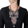 Zephyrr Afghani/Turkish Statement Long Necklace Jewelry Silver Tone Casual Jhumki Jewelry for Women