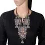 Zephyrr Afghani/Turkish Statement Long Necklace Jewelry Silver Tone Casual Jhumki Jewelry for Women Zephyrr Afghani/Turkish Statement Long Necklace Jewelry Silver Tone Casual Jhumki Jewelry for Women