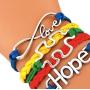 Infinity Collection Autism Awareness Bracelet - Autism Jewelry, Adjustable Autism Bracelet- Hope Charm Bracelet- Puzzle Piece Bracelet- Perfect Autism Gift