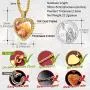 FaithHeart Custom Photo Necklace Personalized Picture Necklaces for Women Men Round/Heart Pendant Necklaces Hip Hop Jewelry