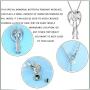 Stainless Steel Angel Memorial Cremation Jewelry Urn Necklace for Ash