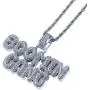 GUCY Hip Hop Jewelry Iced Out Bubble BOOMIN Gang Letter Pendant Necklace Rope Chain(Gold/Silver) GUCY Hip Hop Jewelry Iced Out Bubble BOOMIN Gang Letter Pendant Necklace Rope Chain(Gold/Silver)