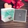 XVX Beating Double Heart Necklace 925 Sterling Silver with White Gold Plated Cubic Zirconia Birthstone Pendant Forever Love Necklaces Jewelry Gifts for Women Girl