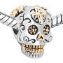 LilyJewelry Sugar Skull Charms Cross Dia De Los Muertos Charm Beads for Bracelets