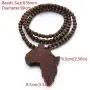 Wooden bead necklace big Pendant Wooden bead necklace big Pendant