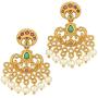 Aheli South Indian Traditional CZ Designer Necklace Earrings Bollywood Ethnic Wedding Jewelry Set for Women Girls