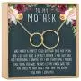 Dear Ava Mother Gift Necklace, Mothers Day Necklace, Mother Daughter, 2 Interlocking Circles Dear Ava Mother Gift Necklace, Mothers Day Necklace, Mother Daughter, 2 Interlocking Circles