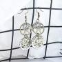 Handcrafted Steampunk Antique Look Brass-Tone Gear Earrings for Women Girls Personalized Jewelry Gifts