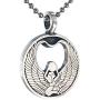 ISIS Egyptian Jewelry Goddess Pagan Wicca Magic Pewter Unisex Mens Pendant Necklace Protection Amulet Wealth Money Lucky Charm Safe Travel Talisman Prosperity Longevity Medaillion Silver Ball Chain