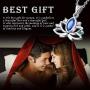 Aniu Sterling Lotus Flower Necklace for Women, 925 Silver with Cubic Zirconia Pendant, Best Jewelry Gifts for Girls/Mom/Wife/Grandma/Girlfriend (with Fine Gift Box)