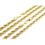 Fashion 21 Hip Hop 80 Unisex Rappers 8, 10, 12mm Hollow Rope Chain Necklace in Gold, Silver Tone